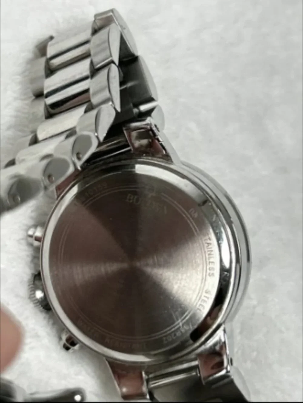 Bulova Maiden Lane Chronograph Women's Watch, Genuine Diamonds, MOP Dial, 96R202